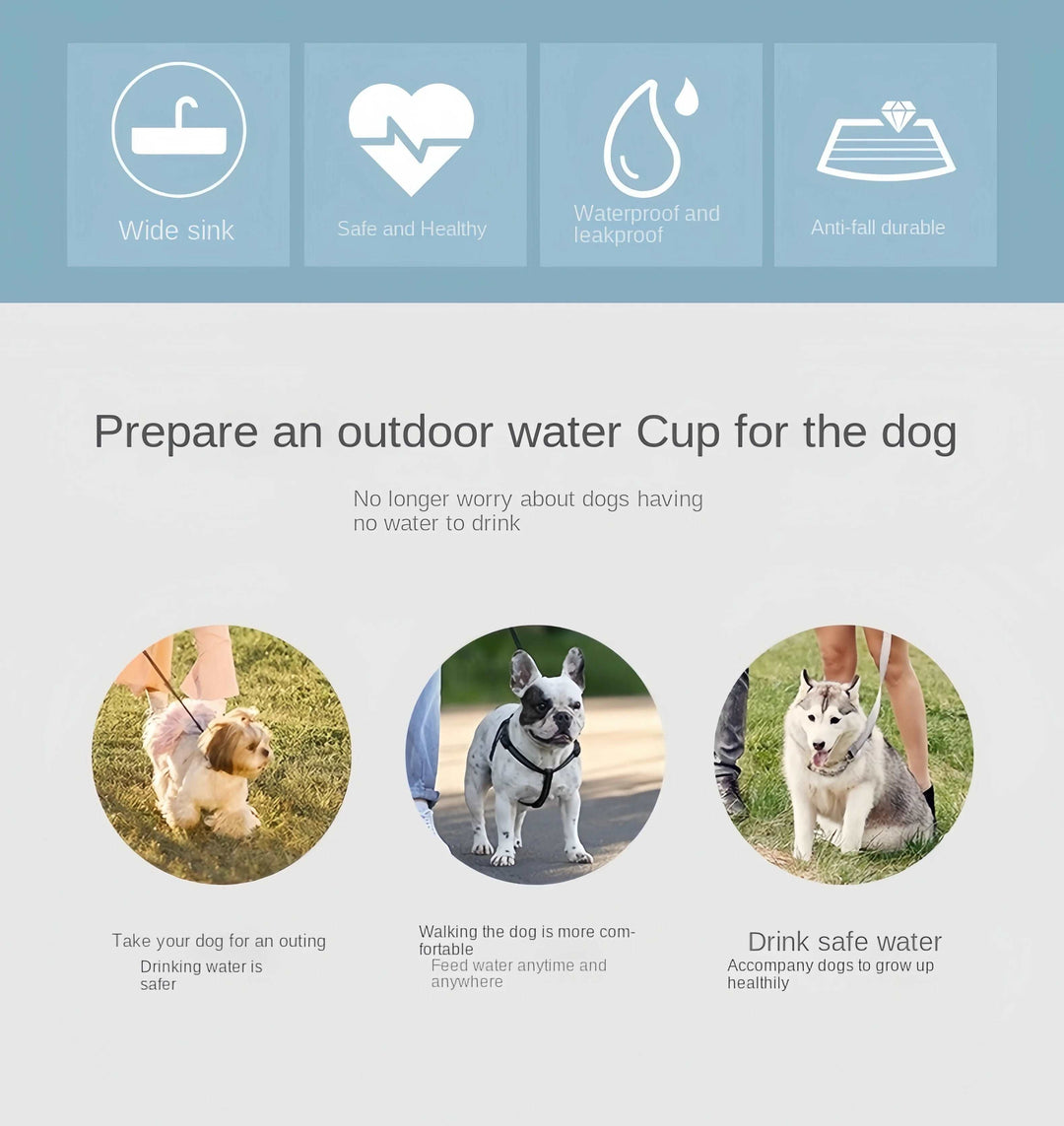 BarkBlings™ Portable Water Bottle & Food Dispenser