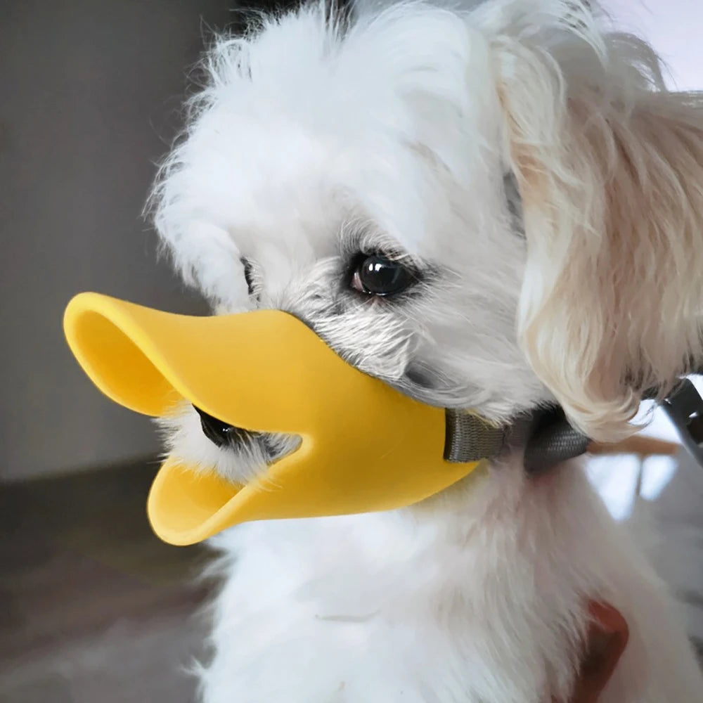 BarkBlings™ Silicone Duck Dog Muzzle – Anti-Bite & Barking Mask