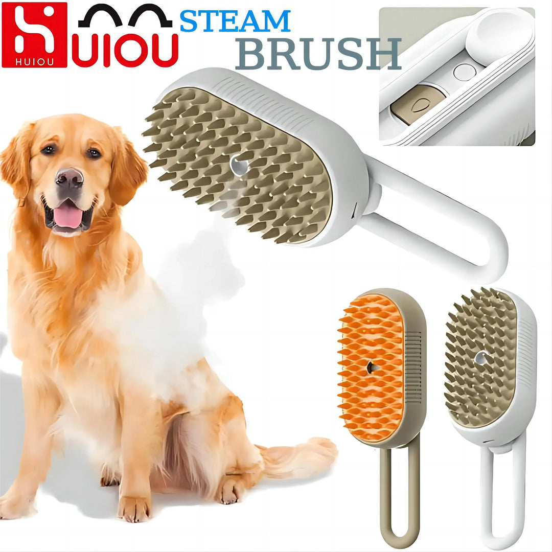 BarkBlings™ Rechargeable Steam Grooming Brush – Effortlessly Remove Loose Hair