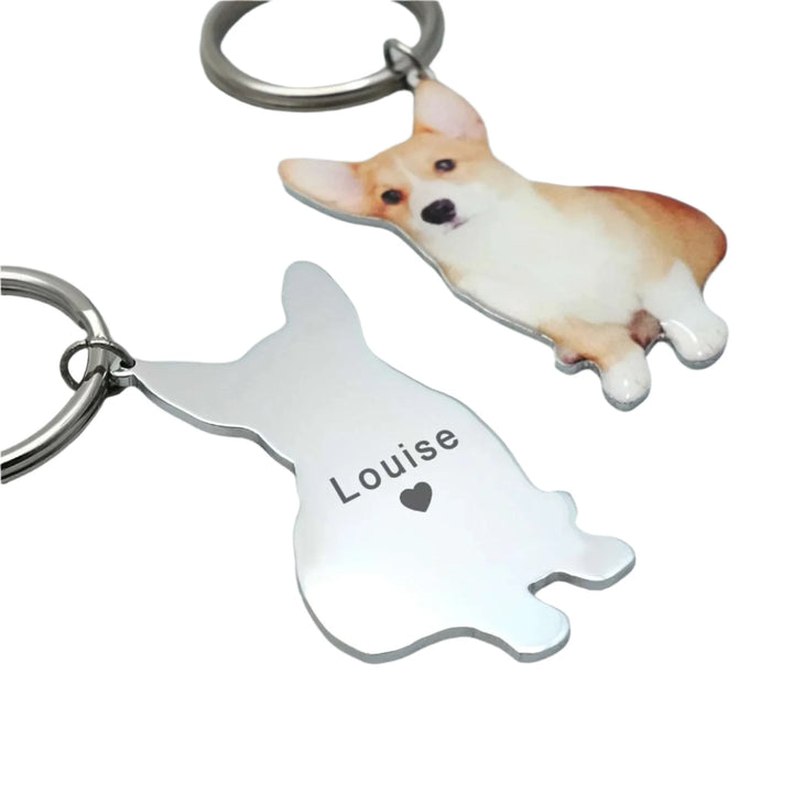 BarkBlings™ Custom Pet Photo Keychain – Personalized Memorial or Gift for Pet Lovers