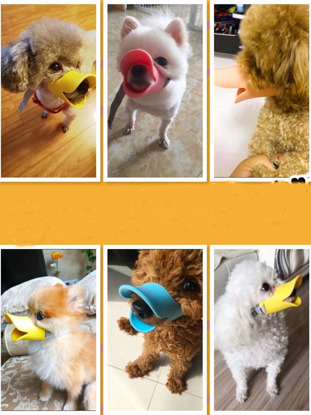 BarkBlings™ Silicone Duck Dog Muzzle – Anti-Bite & Barking Mask