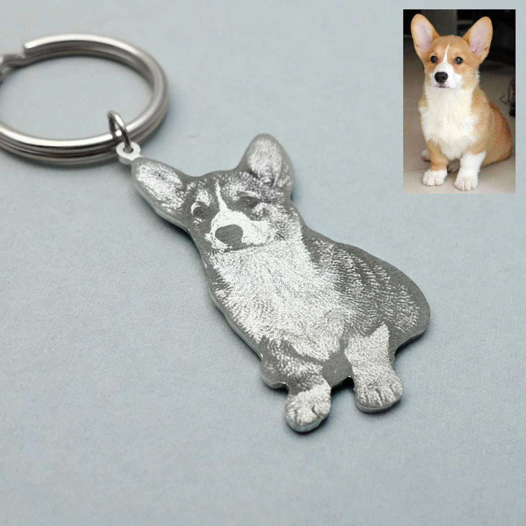 BarkBlings™ Custom Pet Photo Keychain – Personalized Memorial or Gift for Pet Lovers