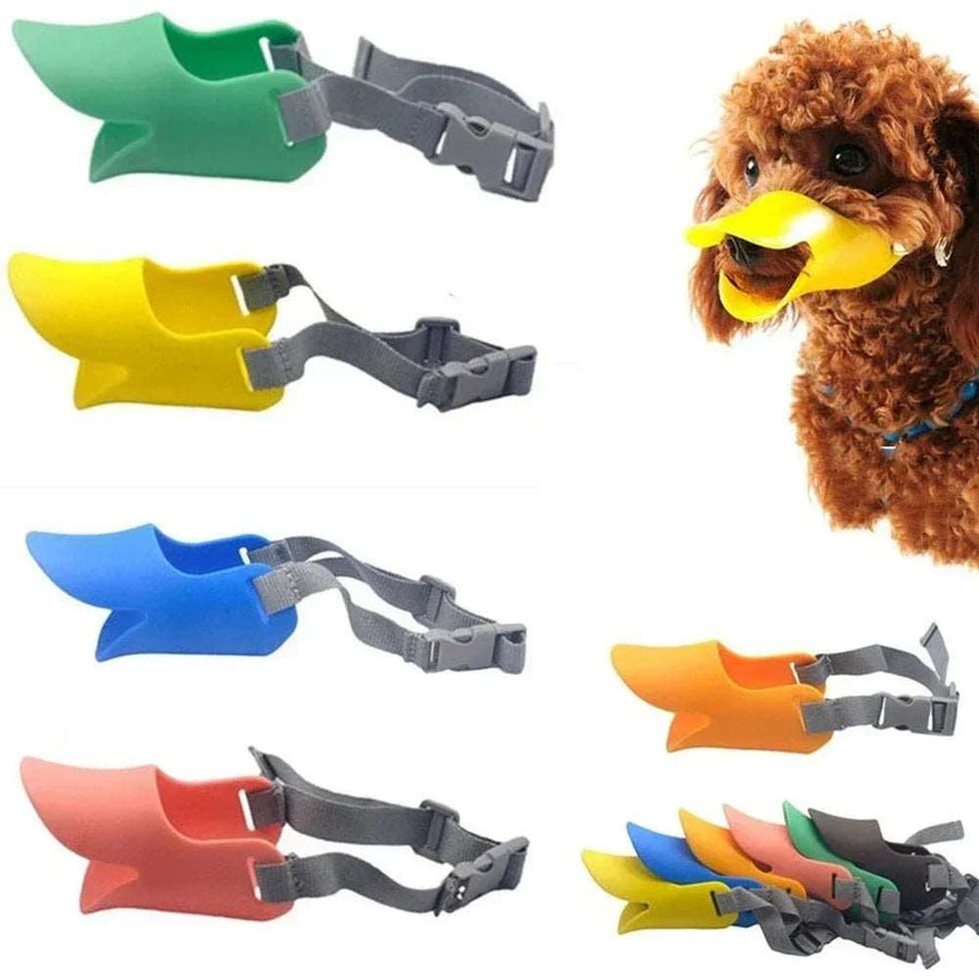 BarkBlings™ Silicone Duck Dog Muzzle – Anti-Bite & Barking Mask