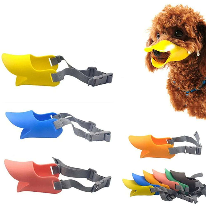 BarkBlings™ Silicone Duck Dog Muzzle – Anti-Bite & Barking Mask