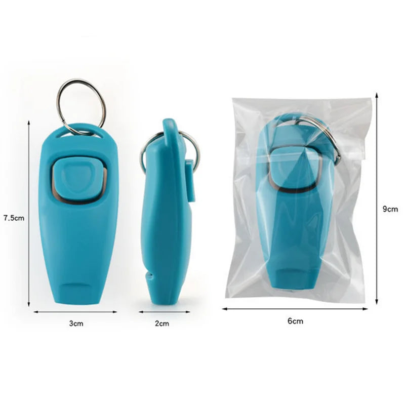 BarkBlings™ 2-in-1 Training Clicker & Whistle – with Key Ring