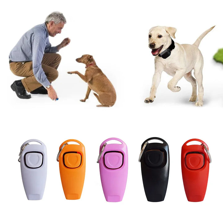 BarkBlings™ 2-in-1 Training Clicker & Whistle – with Key Ring