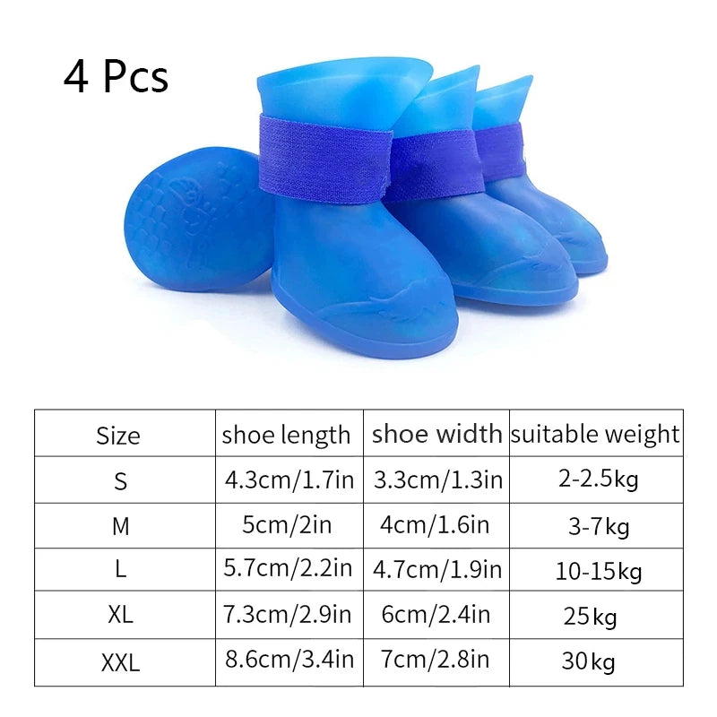 BarkBlings™ Waterproof Pet Rain Boots – Perfect for Outdoor Adventures!