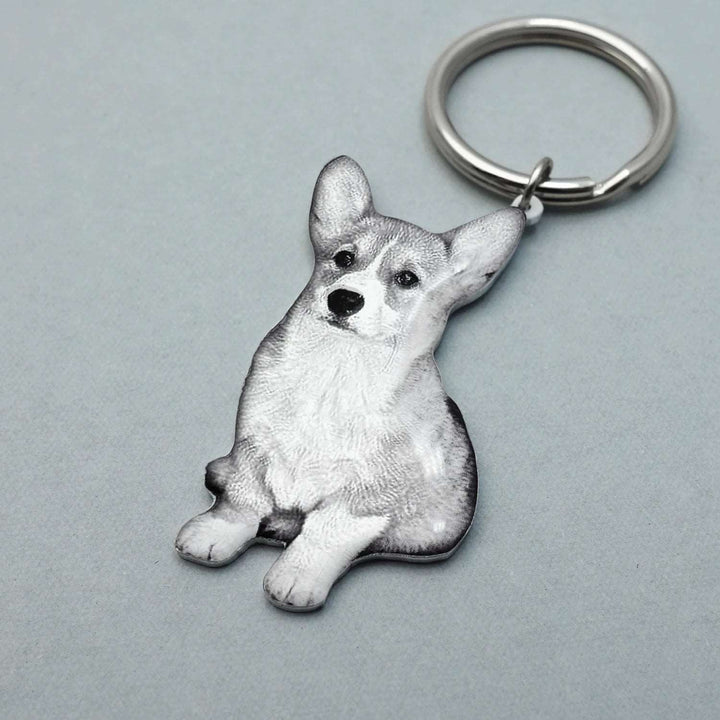 BarkBlings™ Custom Pet Photo Keychain – Personalized Memorial or Gift for Pet Lovers