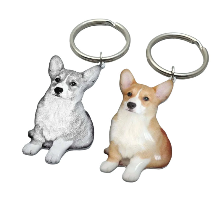 BarkBlings™ Custom Pet Photo Keychain – Personalized Memorial or Gift for Pet Lovers