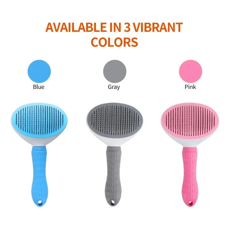 BarkBlings™ Grooming Brush with Stainless Steel Comb